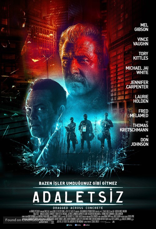Dragged Across Concrete - Turkish Movie Poster