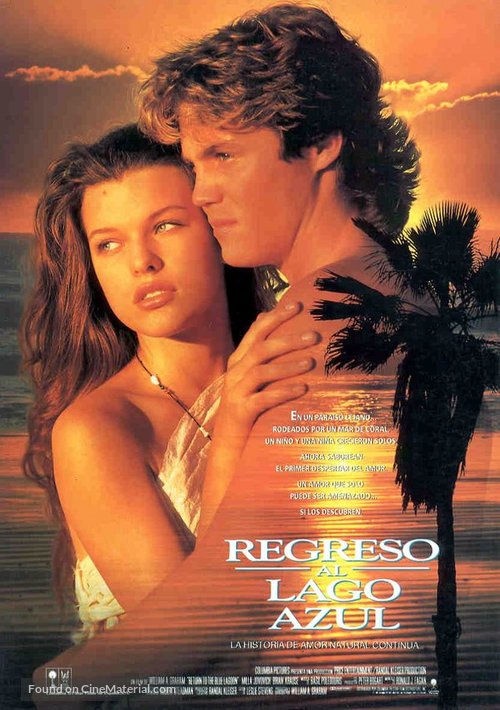Return to the Blue Lagoon - Spanish Movie Poster