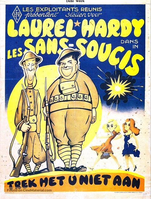 Pack Up Your Troubles - Belgian Movie Poster