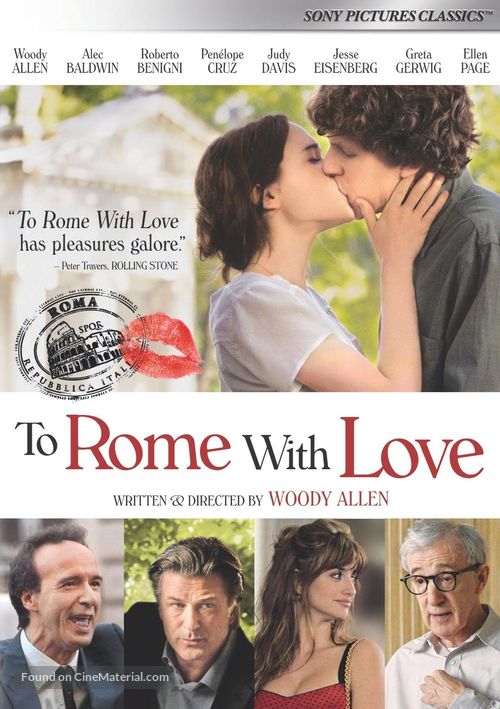 To Rome with Love - DVD movie cover