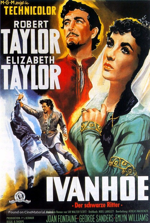 Ivanhoe - German Movie Poster