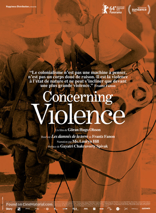 Concerning Violence - French Movie Poster