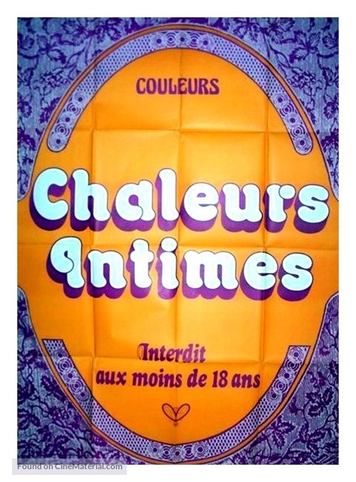 Chaleurs intimes - French Movie Poster