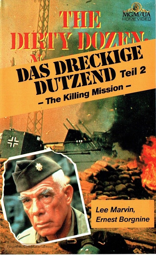 The Dirty Dozen: Next Mission - German VHS movie cover