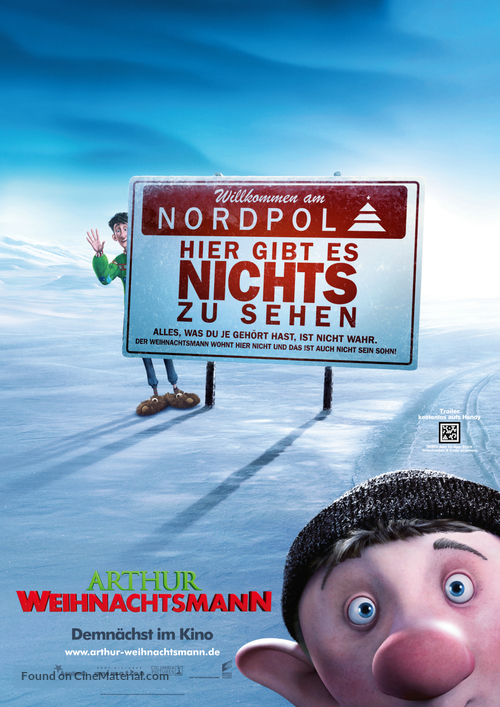 Arthur Christmas - German Movie Poster