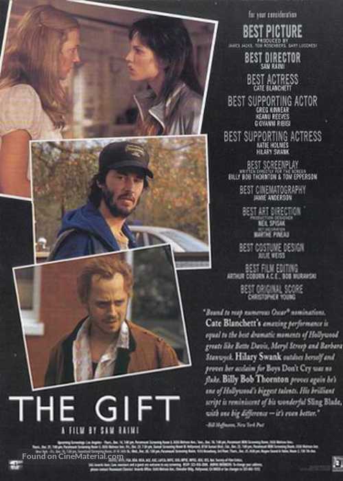 The Gift - For your consideration movie poster