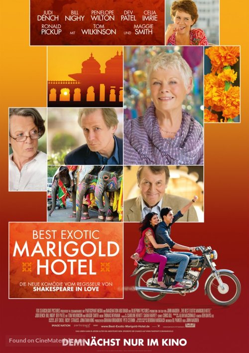 The Best Exotic Marigold Hotel - German Movie Poster