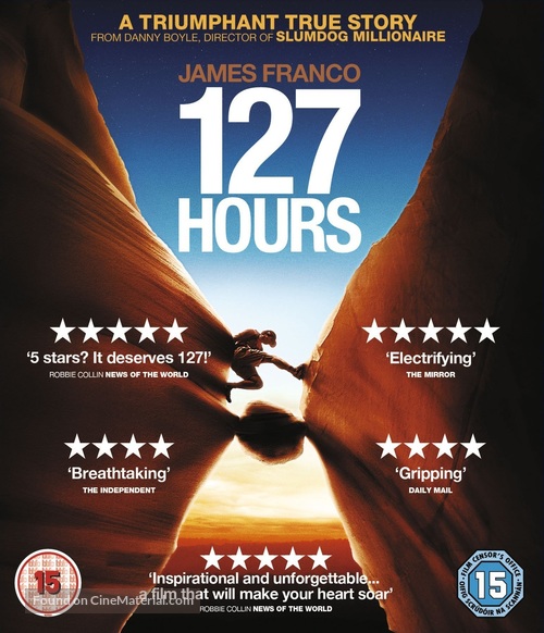 127 Hours - British Movie Cover