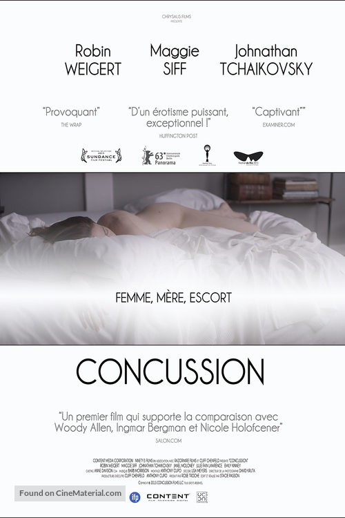 Concussion - French Movie Poster