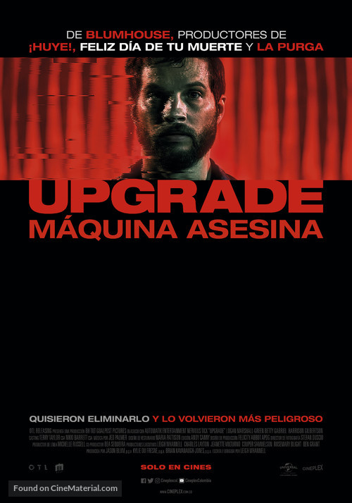 Upgrade - Colombian Movie Poster
