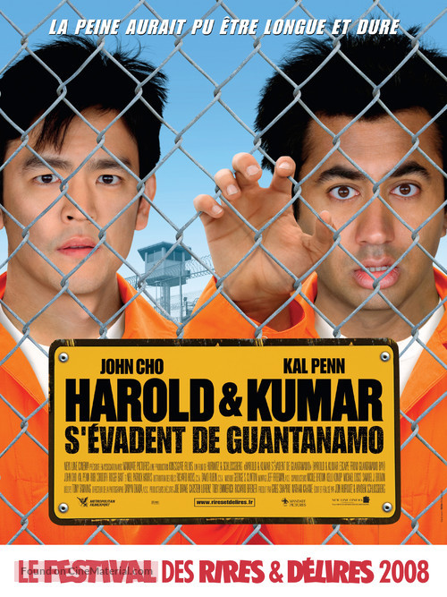 Harold &amp; Kumar Escape from Guantanamo Bay - French Movie Poster