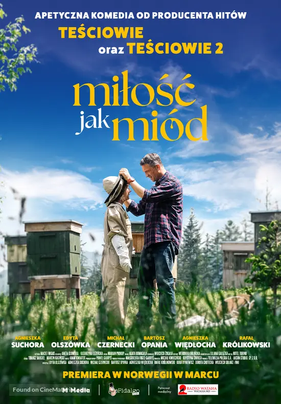 Milosc jak mi&oacute;d - Polish Movie Poster