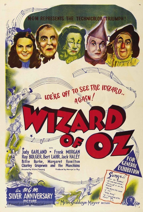 The Wizard of Oz - Australian Re-release movie poster