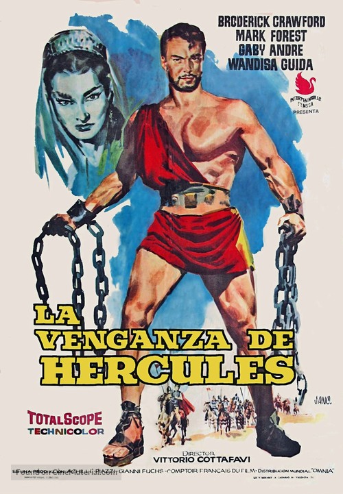 La vendetta di Ercole - Spanish Movie Poster