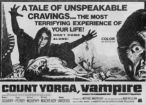 Count Yorga, Vampire - British Movie Poster
