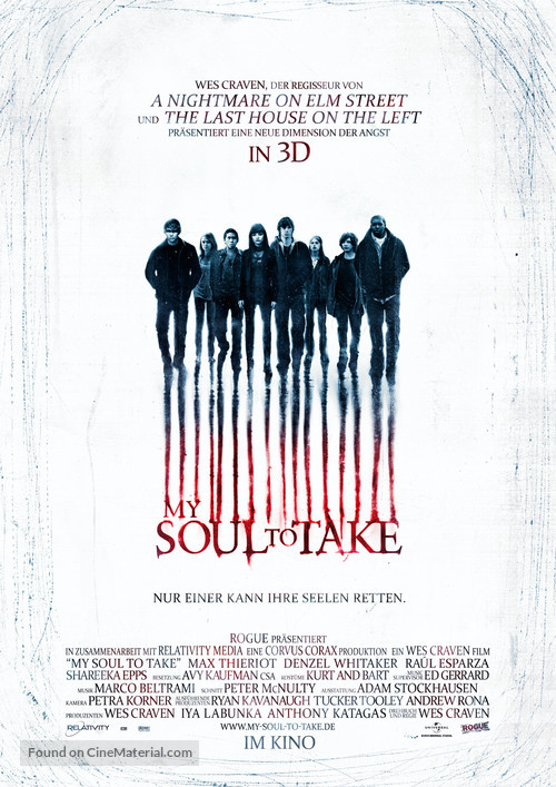 My Soul to Take - German Movie Poster