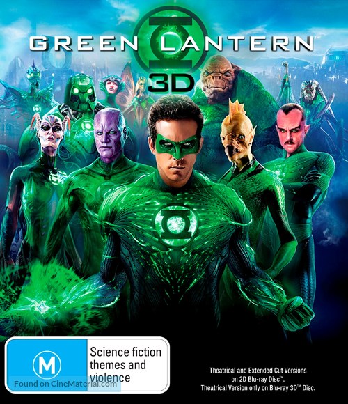 Green Lantern - Australian Blu-Ray movie cover