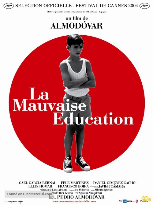 La mala educaci&oacute;n - French Movie Poster