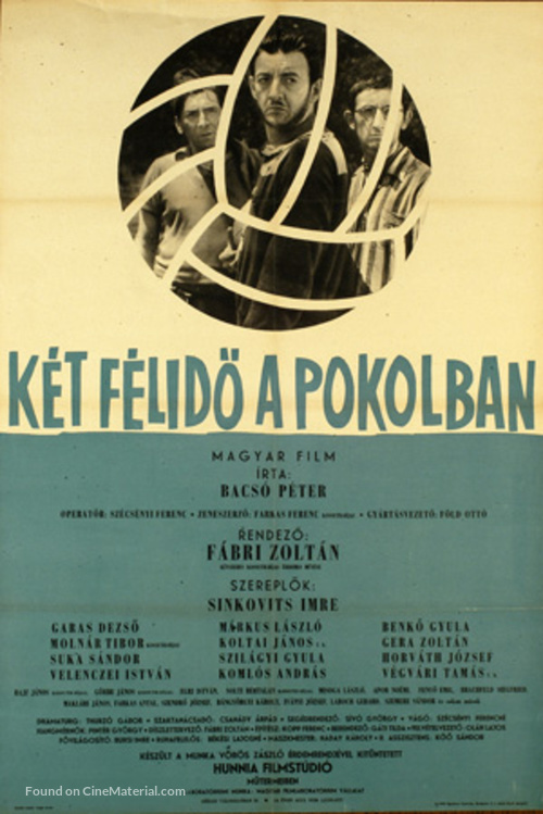 K&eacute;t f&eacute;lid&ouml; a pokolban - Hungarian Movie Poster