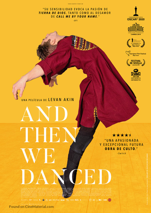 And Then We Danced - Spanish Movie Poster