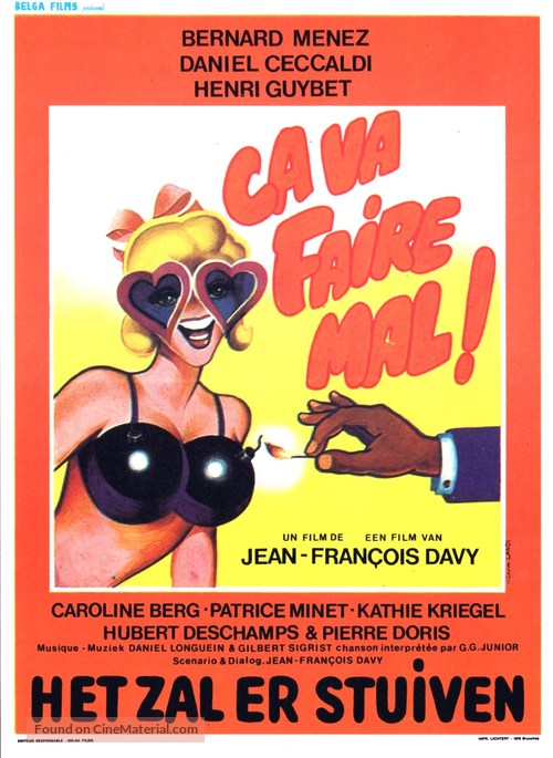 &Ccedil;a va faire mal - Belgian Movie Poster
