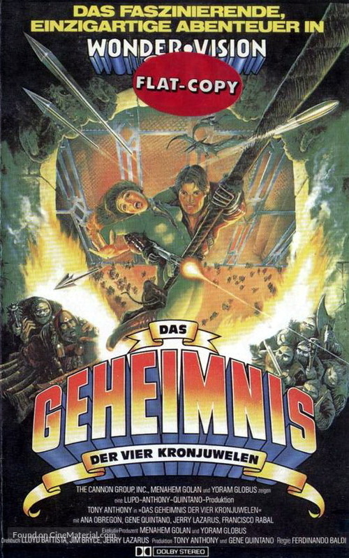 El tesoro de las cuatro coronas - German VHS movie cover