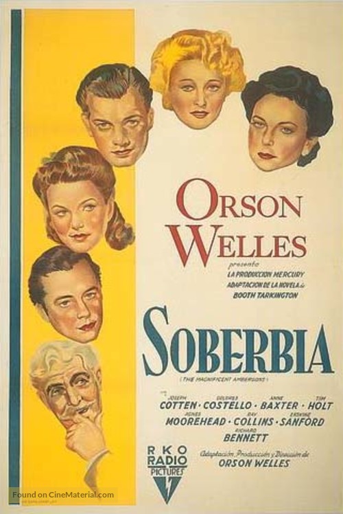 The Magnificent Ambersons - Argentinian Movie Poster