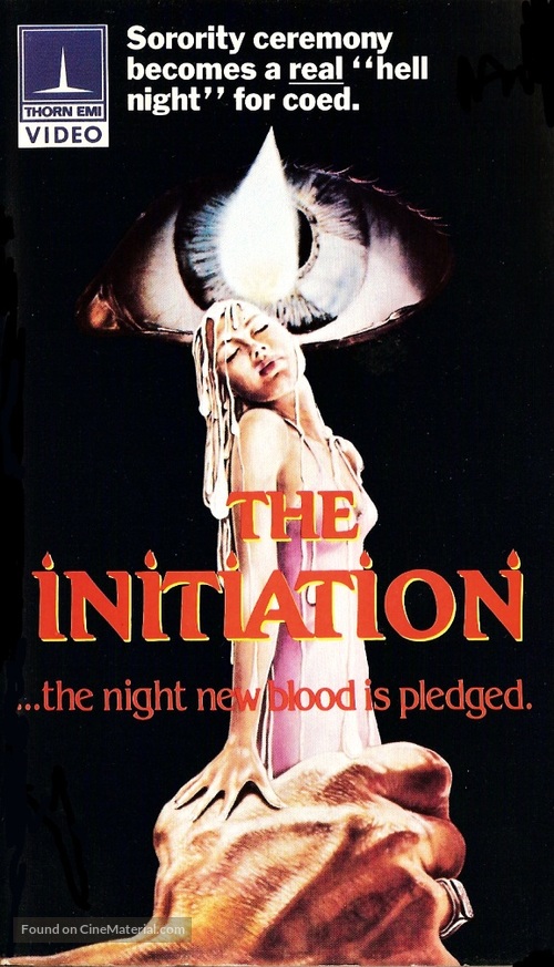The Initiation - VHS movie cover