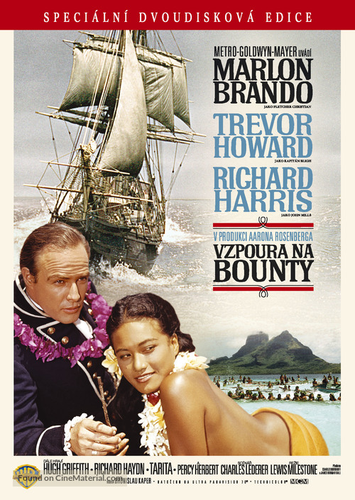 Mutiny on the Bounty - Czech DVD movie cover