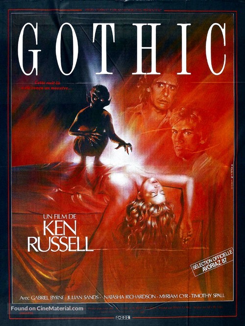 Gothic - French Movie Poster