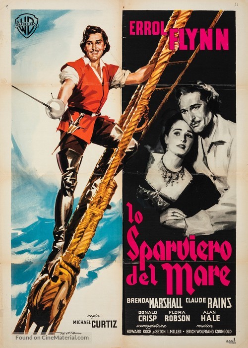 The Sea Hawk - Italian Movie Poster