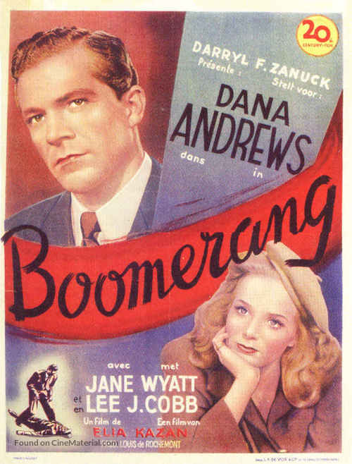 Boomerang! - Belgian Movie Poster