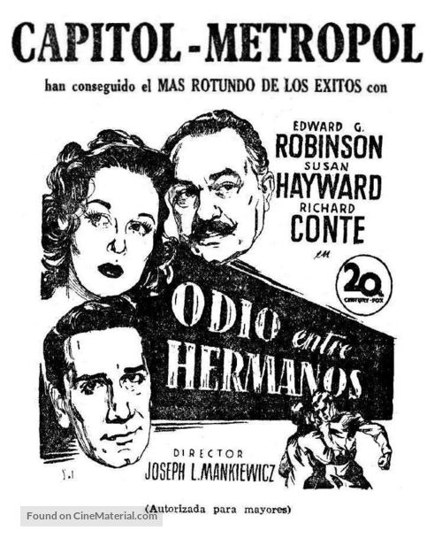 House of Strangers - Spanish Movie Poster