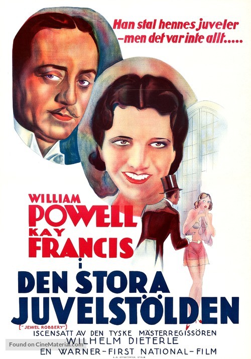 Jewel Robbery - Swedish Movie Poster