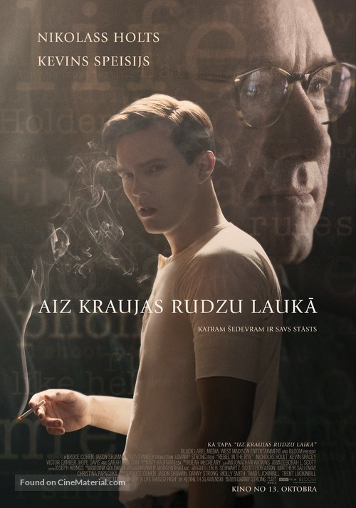 Rebel in the Rye - Latvian Movie Poster