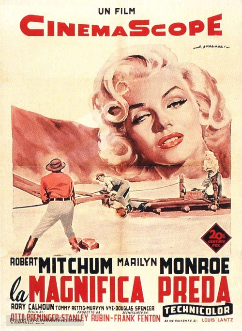 River of No Return - Italian Movie Poster