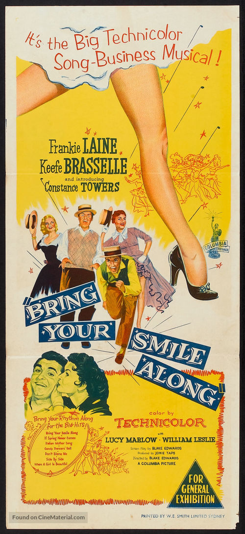 Bring Your Smile Along - Australian Movie Poster
