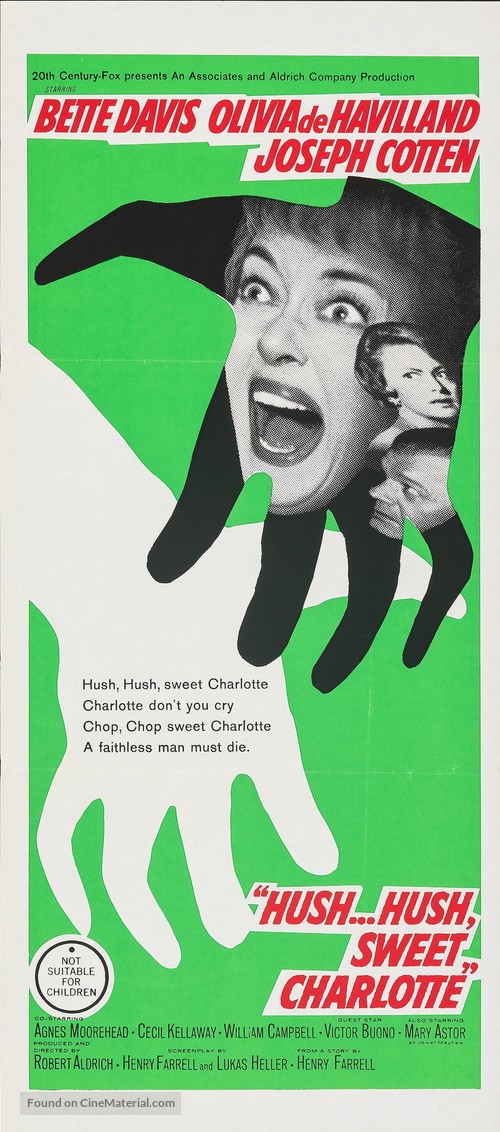 Hush... Hush, Sweet Charlotte - Australian Movie Poster