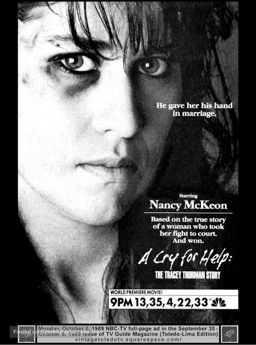 A Cry for Help: The Tracey Thurman Story - Movie Poster