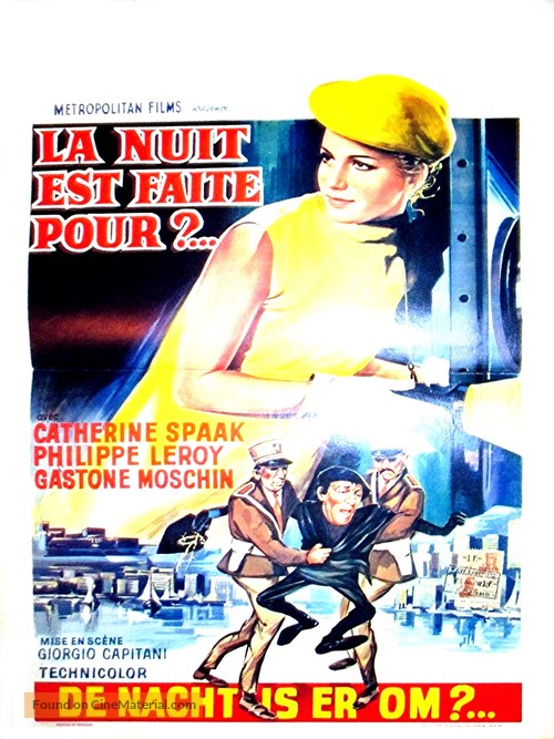 La notte &egrave; fatta per... rubare - Belgian Movie Poster