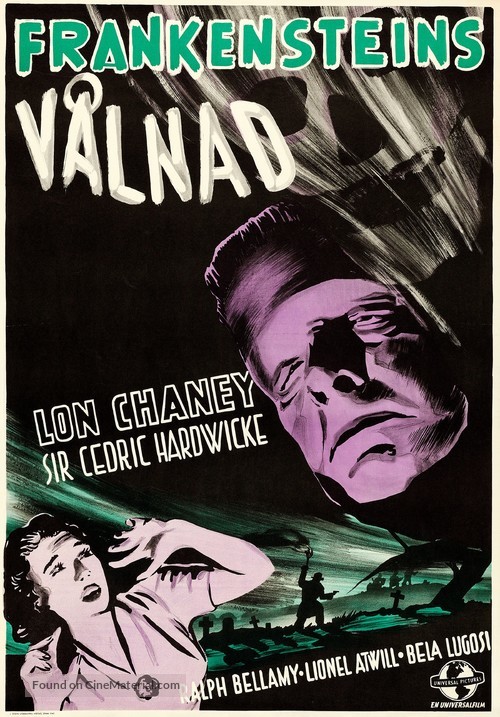 The Ghost of Frankenstein - Swedish Movie Poster