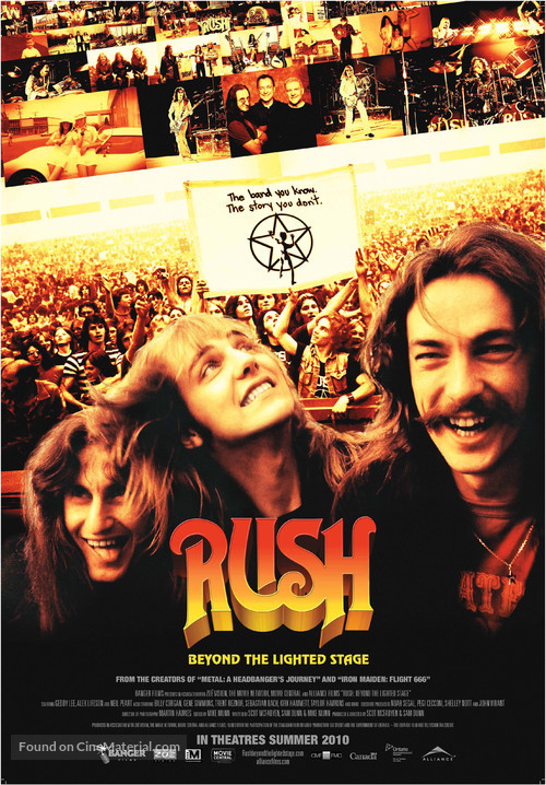 Rush: The Documentary - Canadian Movie Poster
