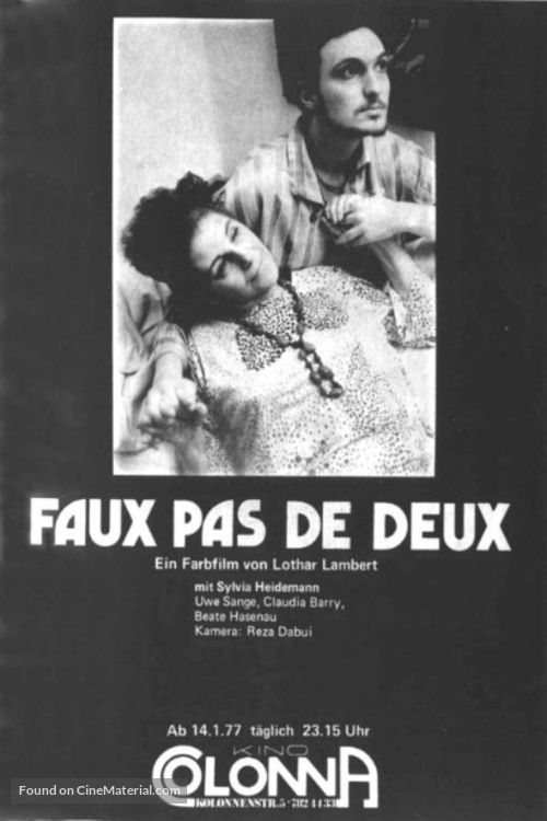 Faux pas de deux - German Movie Poster