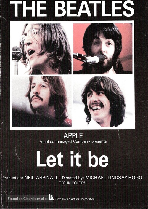 Let It Be - Dutch VHS movie cover
