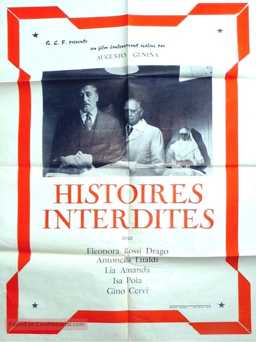 Tre storie proibite - French Movie Poster