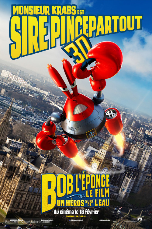 The SpongeBob Movie: Sponge Out of Water - French Movie Poster