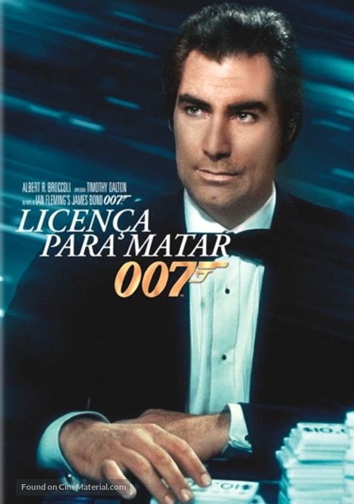 Licence To Kill - Portuguese DVD movie cover