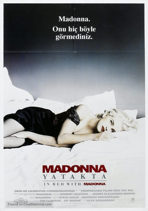 Madonna: Truth or Dare - Turkish Movie Poster