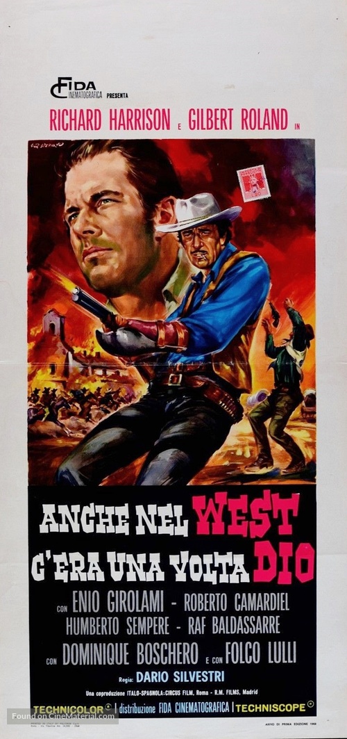 Anche nel west c&#039;era una volta Dio - Italian Movie Poster