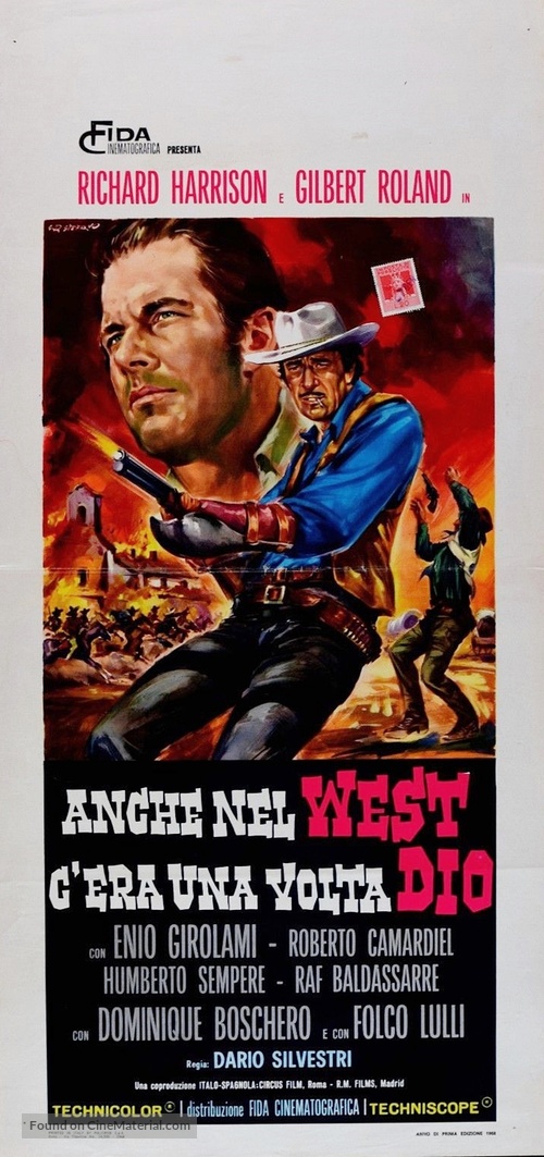 Anche nel west c&#039;era una volta Dio - Italian Movie Poster